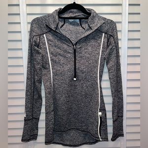 Athleta heather gray quarter zip jacket